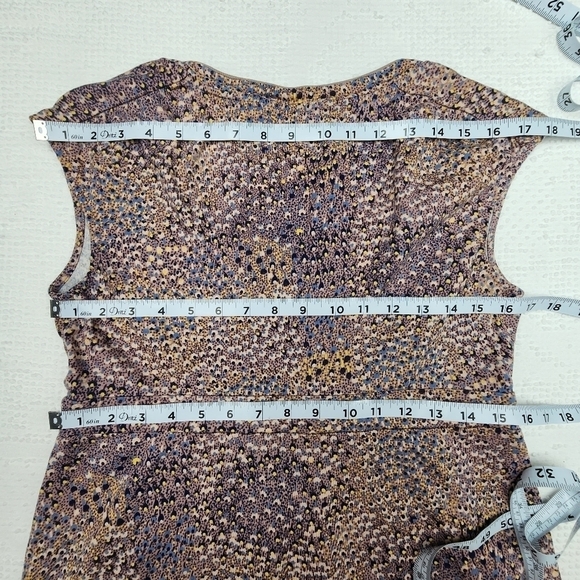 Boden Patterned Scoop Neck Modal/Cotton Blend Sun Dress Size 10P - Picture 9 of 9